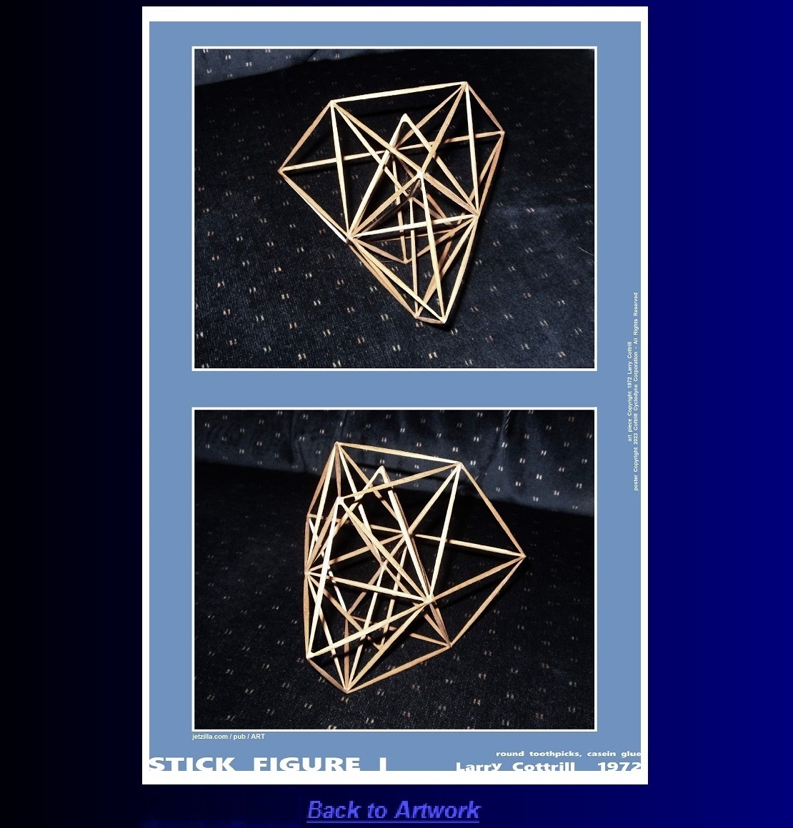 Portrait poster: Stick Figure I by Larry Cottrill